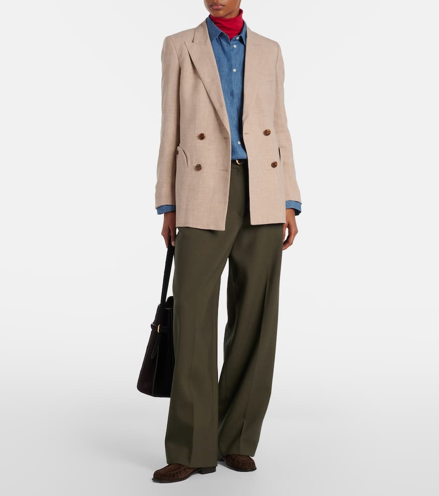 Blazé Milano Everyday double-breasted linen and wool blazer