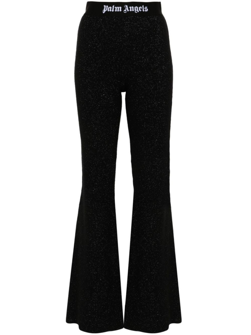Black Wool Blend Leggings