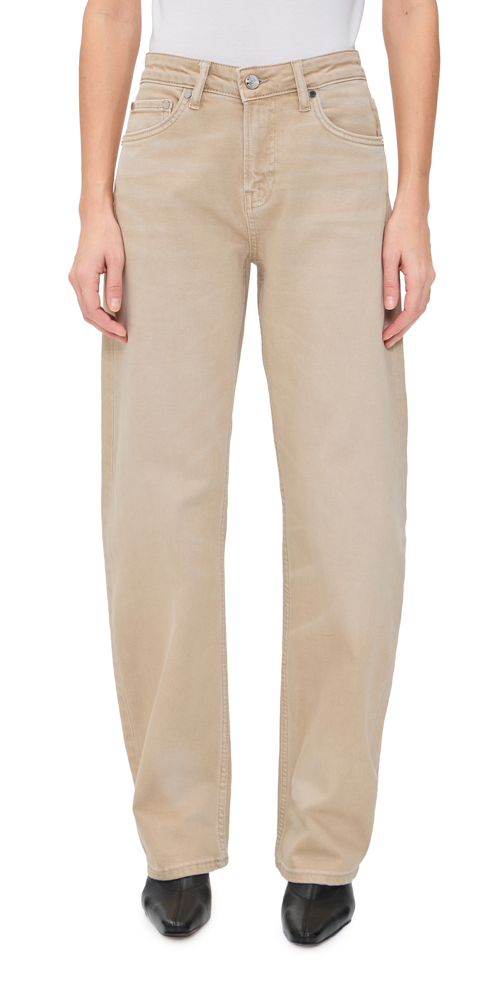 Alida Loose Bowed Jeans Desert Sand