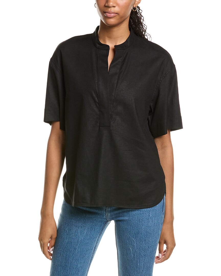 Linen-Blend Top