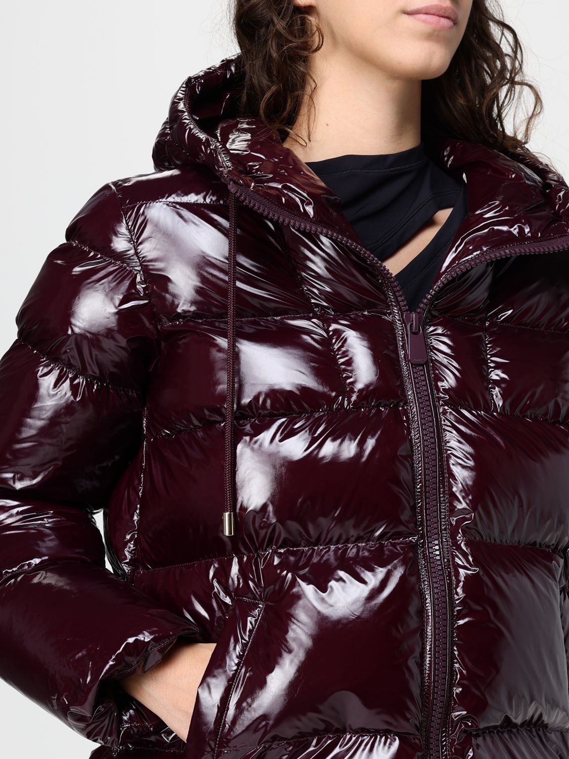 Jacket Woman color Burgundy