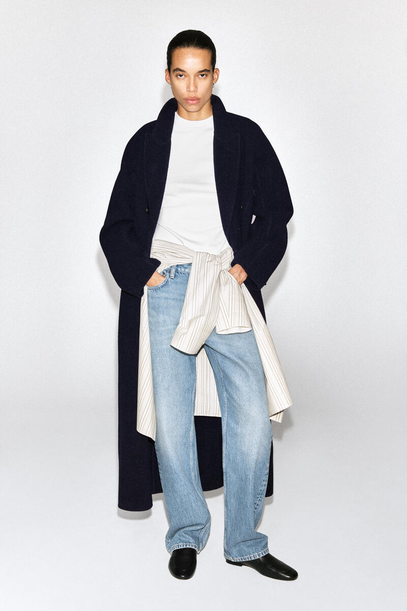 Tailored Double-Faced Wool Long Coat