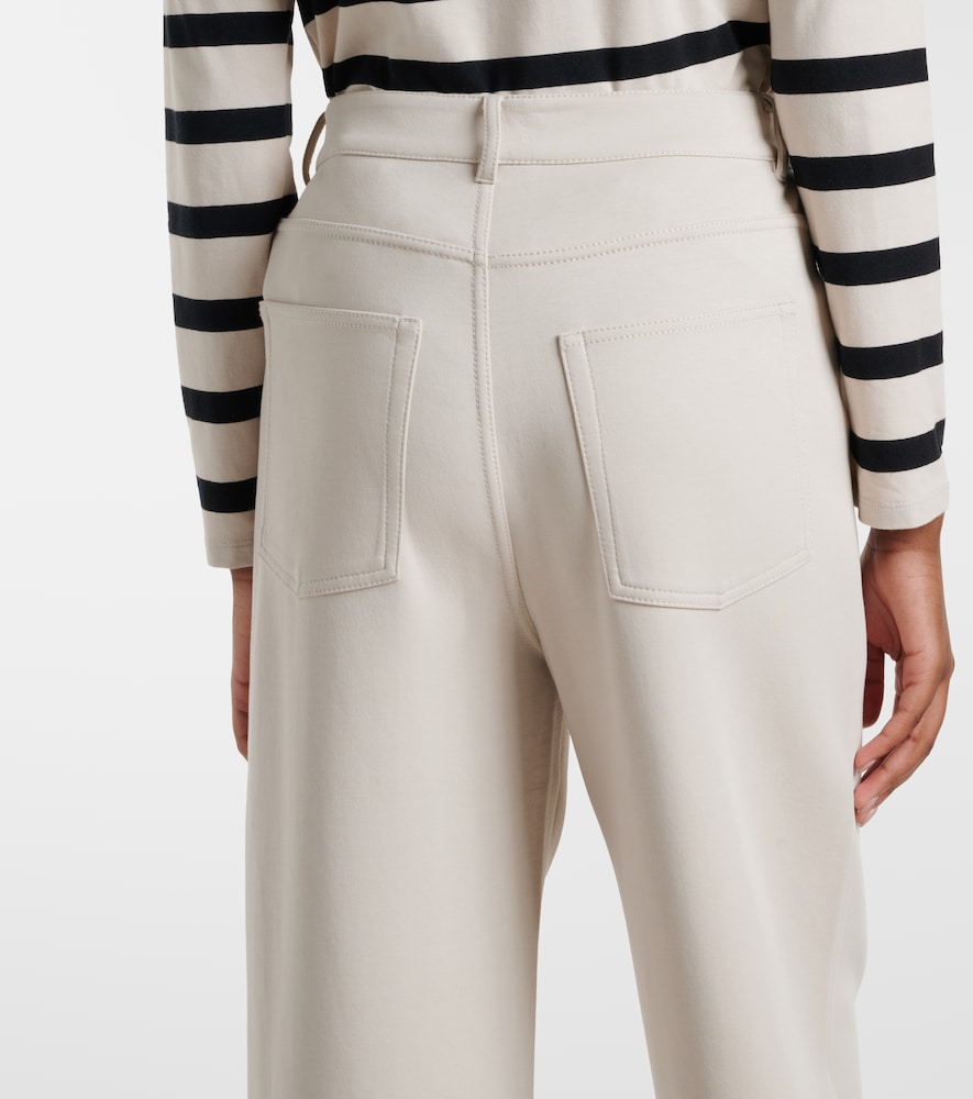 Brioso cotton-blend wide-leg pants