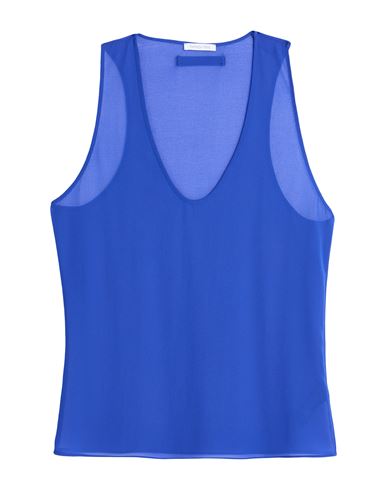 Woman Top Blue Size 4 Polyester