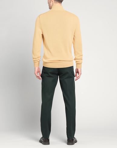 Man Turtleneck Apricot Size 40 Cotton