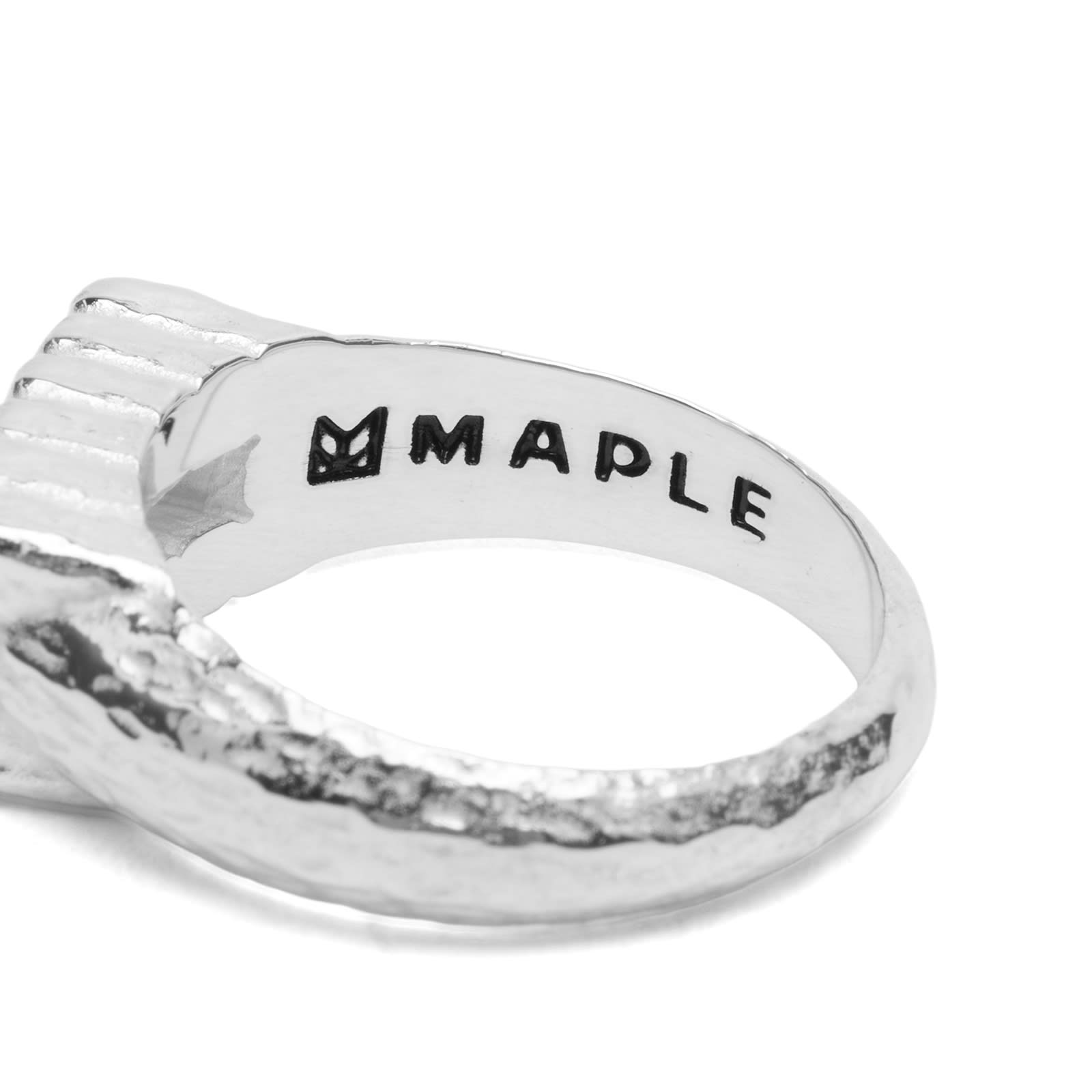 Men's Cookie Signet Ring in Silver