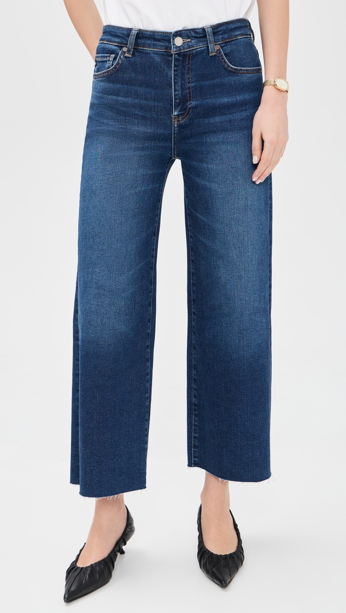 Saige Wide Leg Crop Jeans Otsp