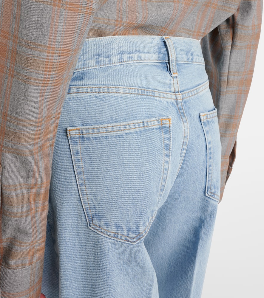 Collegiate wide-leg jeans