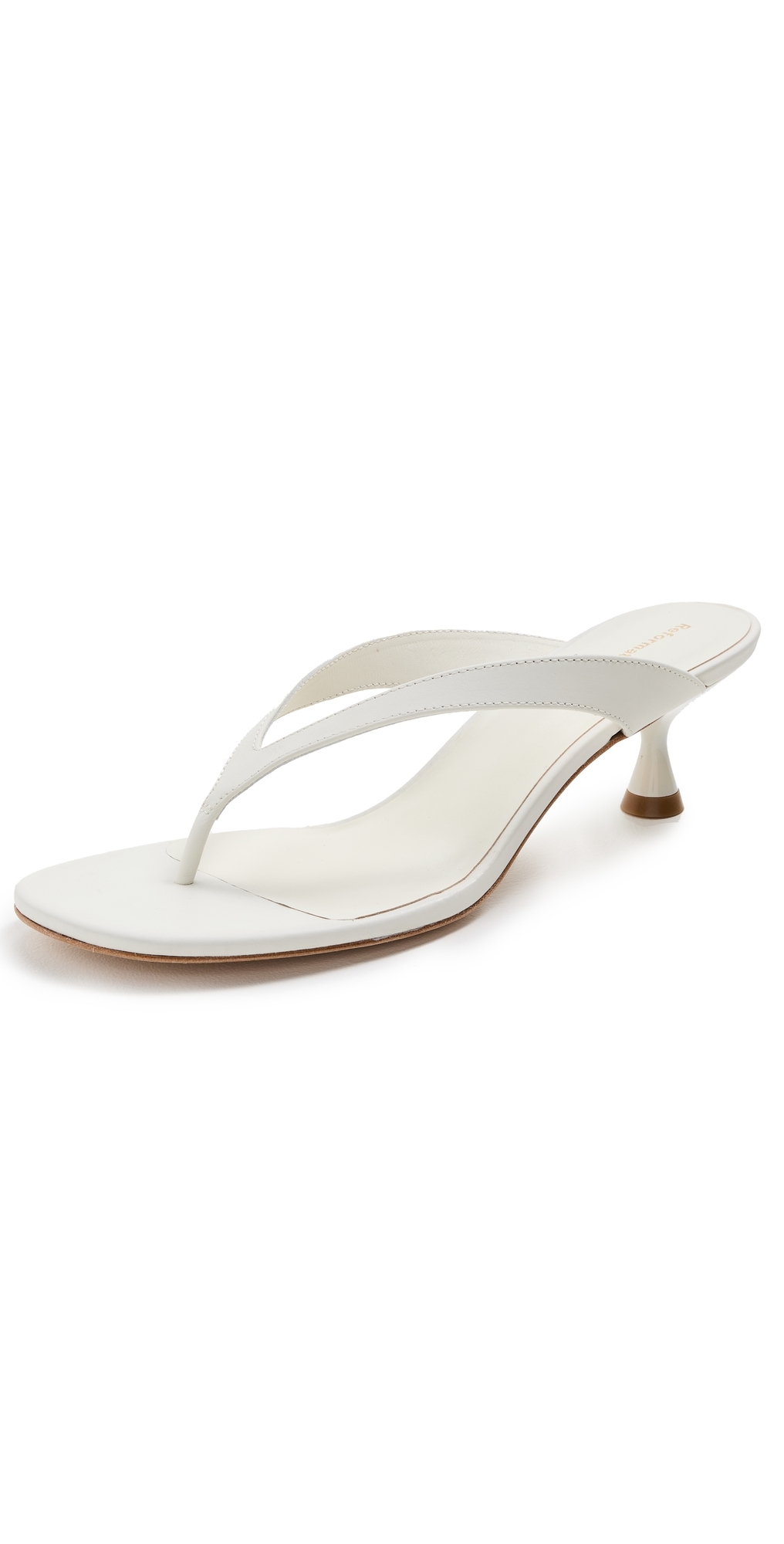 Sophie Heeled Sandals White Leather