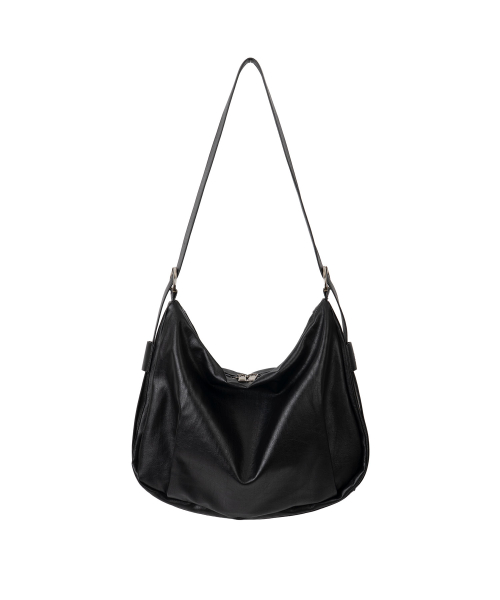 Slot Belted Leather Hobo Crossbody Bag