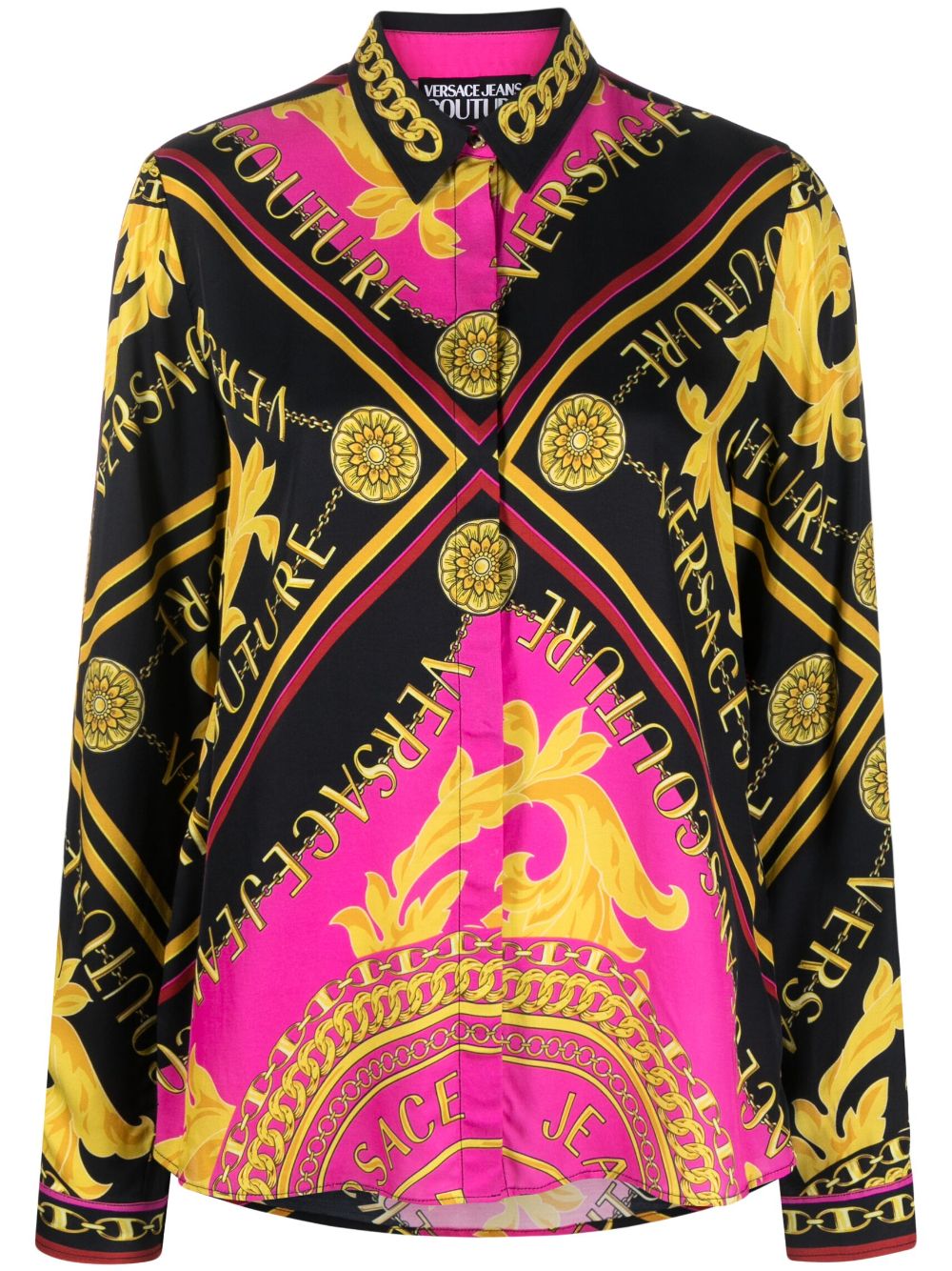 Logo Couture-print shirt - Black