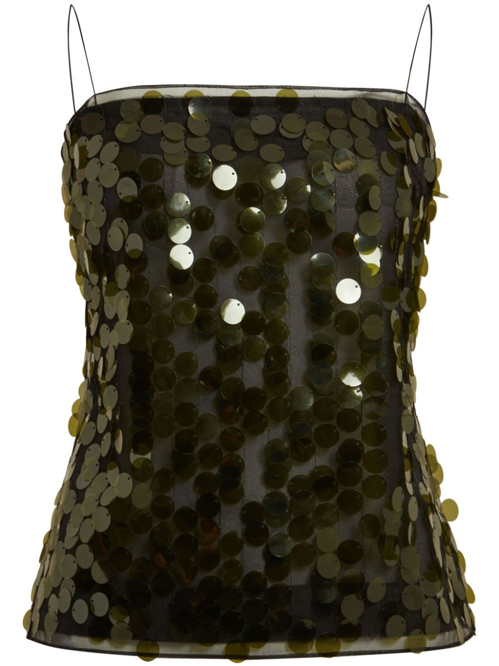 Suero sequin-embellished top - Green