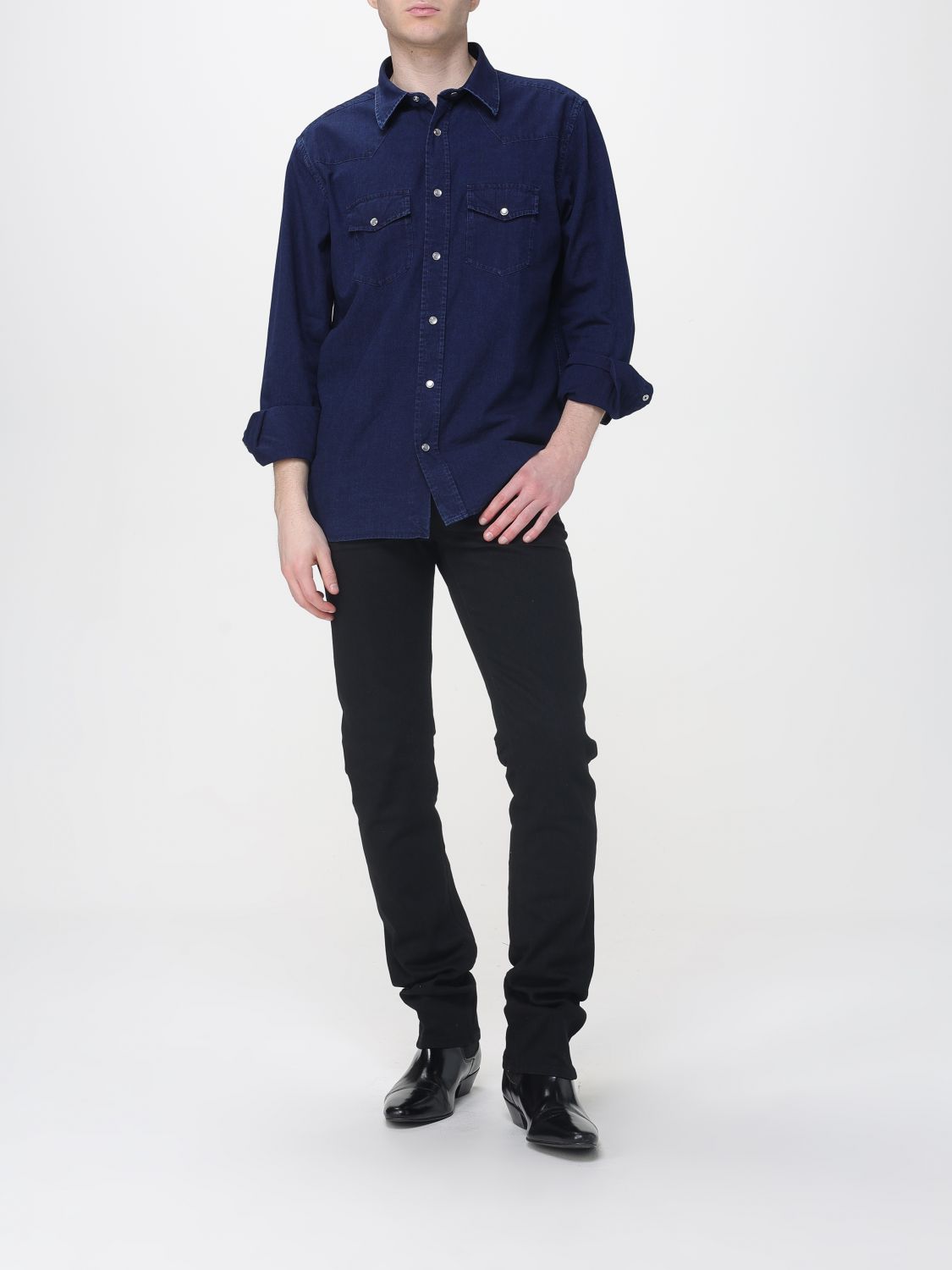 Shirt Men color Blue