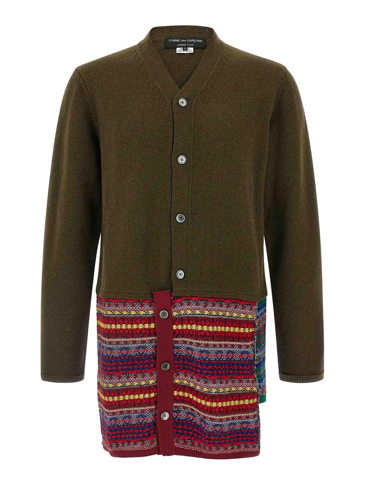 Jacquard Insert Cardigan