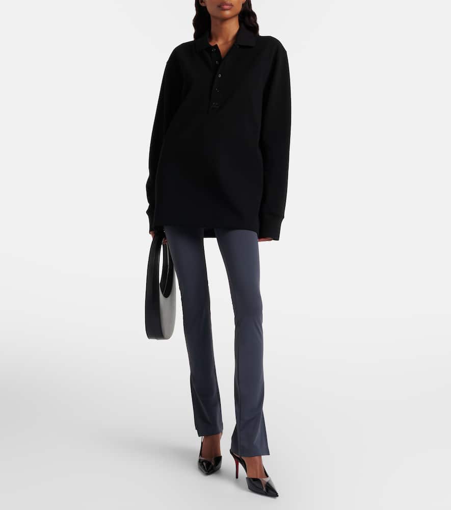 Courrèges Cotton jersey polo sweater