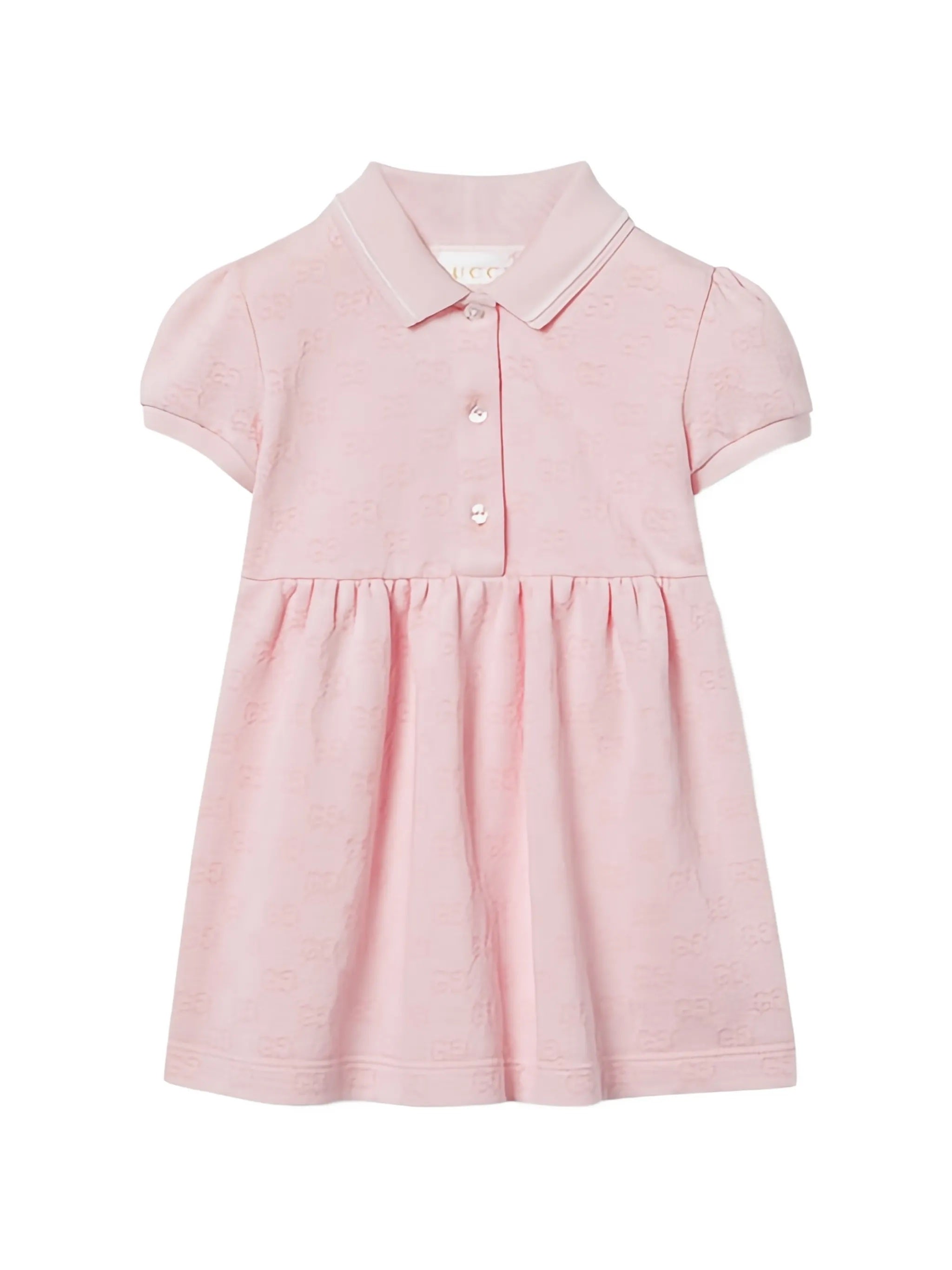 Mini Puff Sleeve Polo Dress