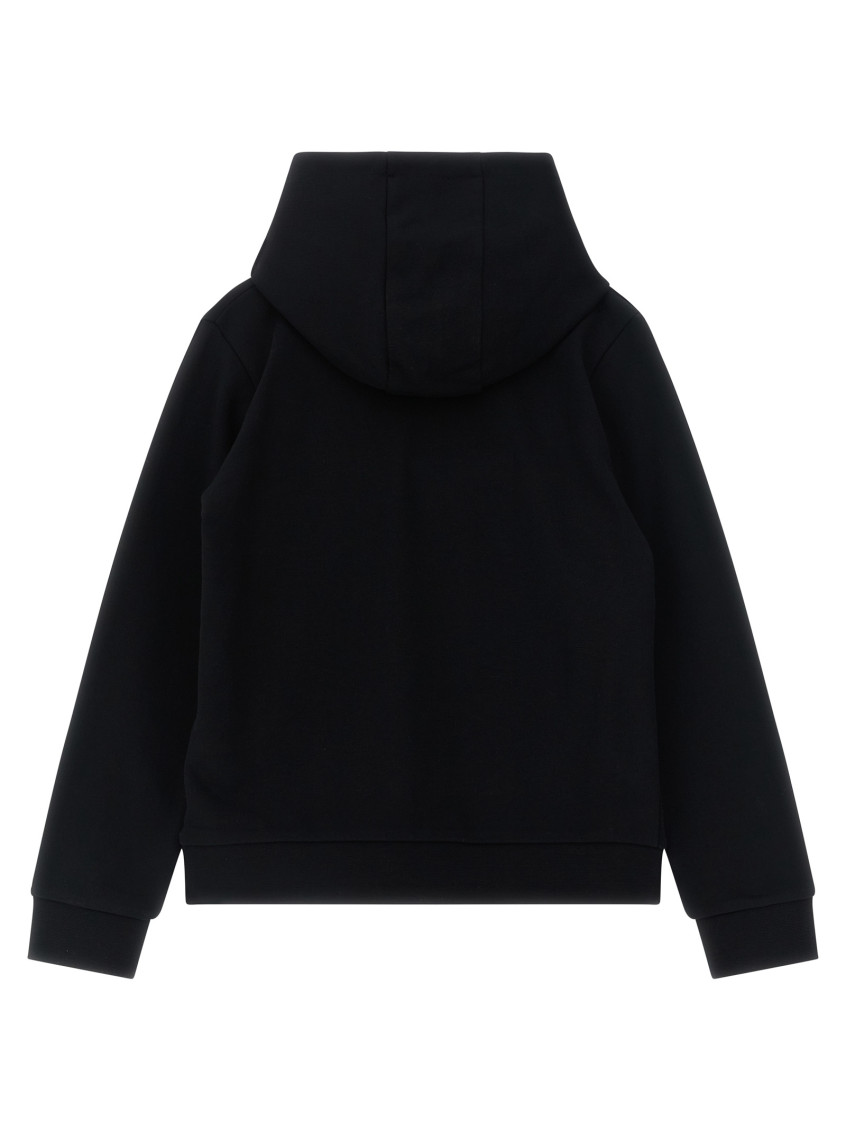 Girls Black Logo Hoodie