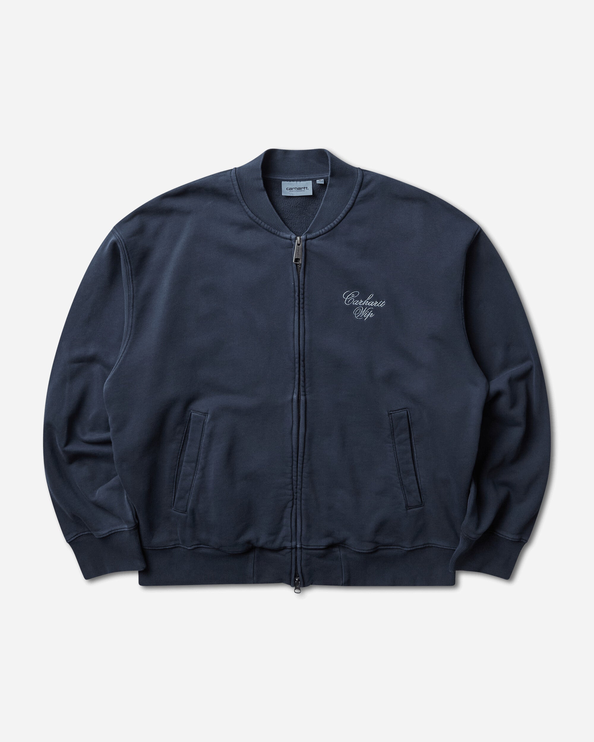 Men s Longhand Bomber Dark Navy Garment Dyed