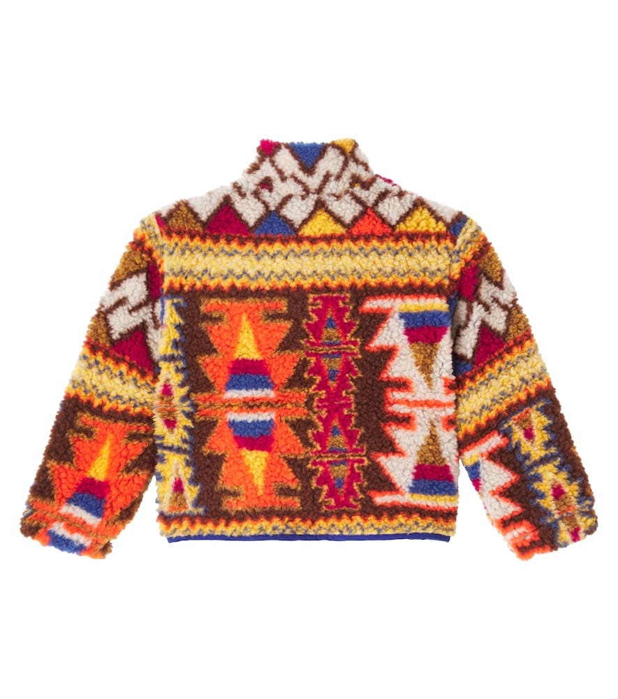 Carlos argyle wool-blend fleece jacket