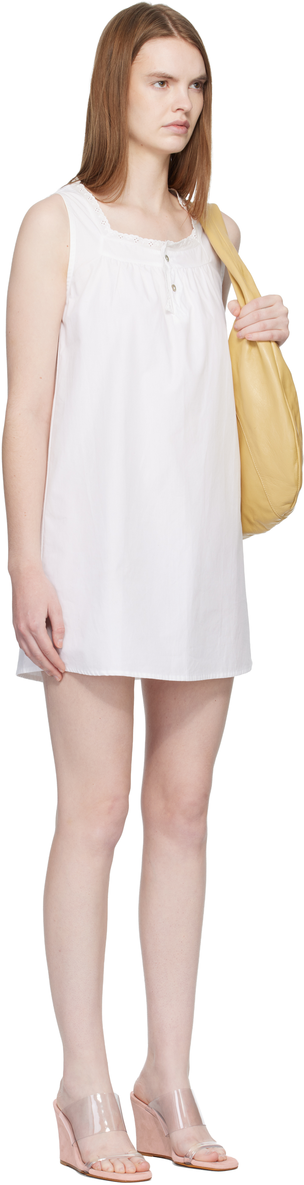 White Broderie Minidress