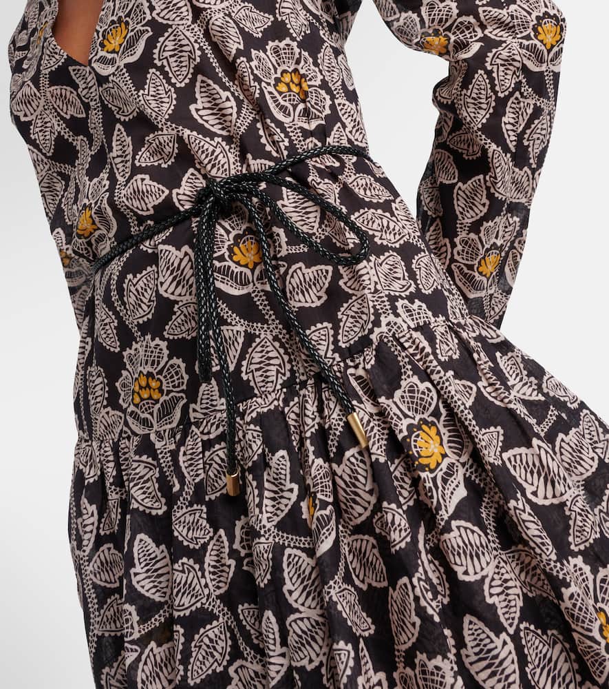 Zimmermann Ottie floral cotton midi dress