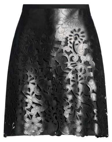 Woman Mini skirt Black Size 4 Polyester