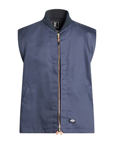 Man Vest Navy Size L Polyester, Cotton