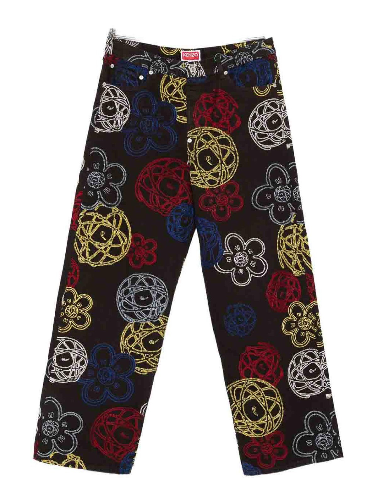 Embroidered Cotton Trousers