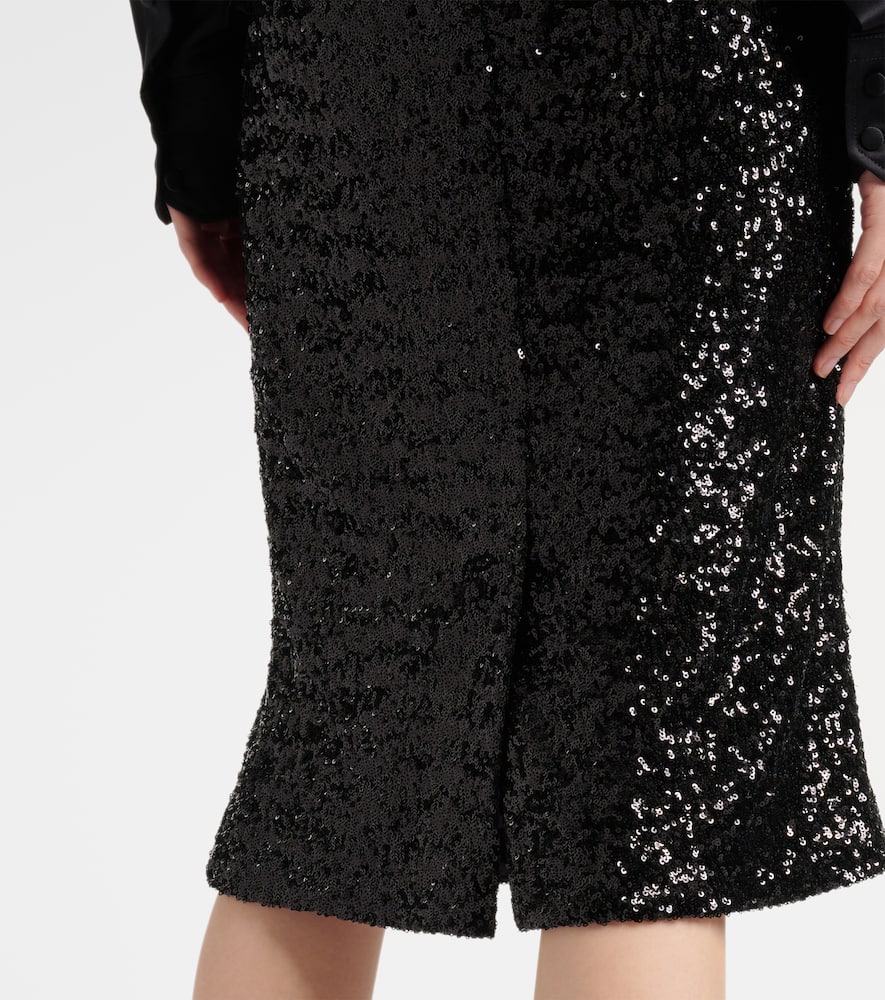 Sequined midi skirt