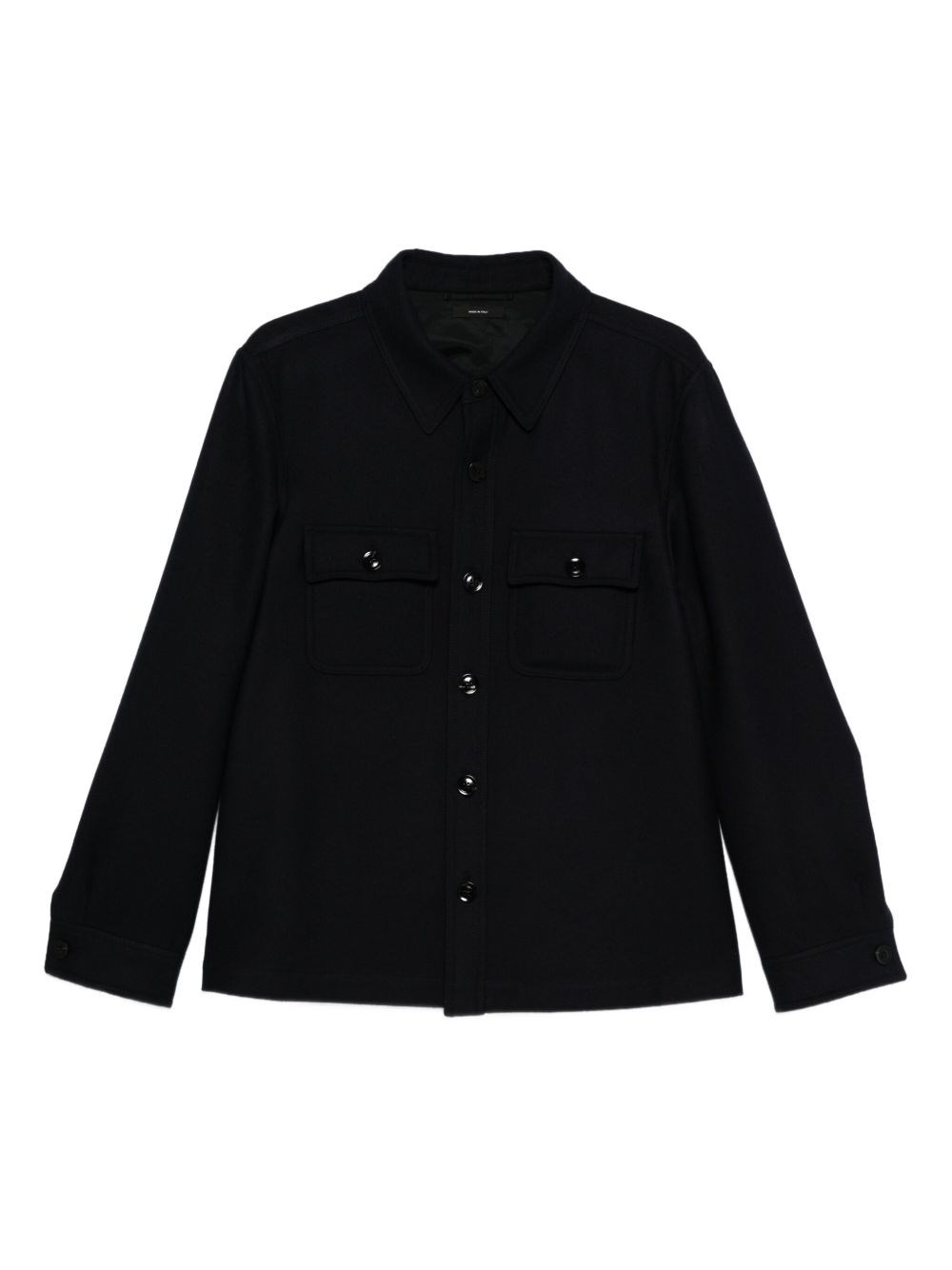 Double Splittable Light Wool Overshirt