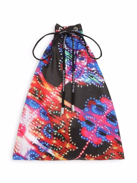 Graphic-print swimming shorts
