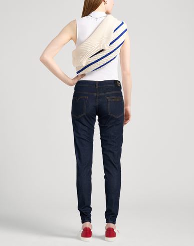Woman Jeans Blue Size 26 Cotton, Elastane