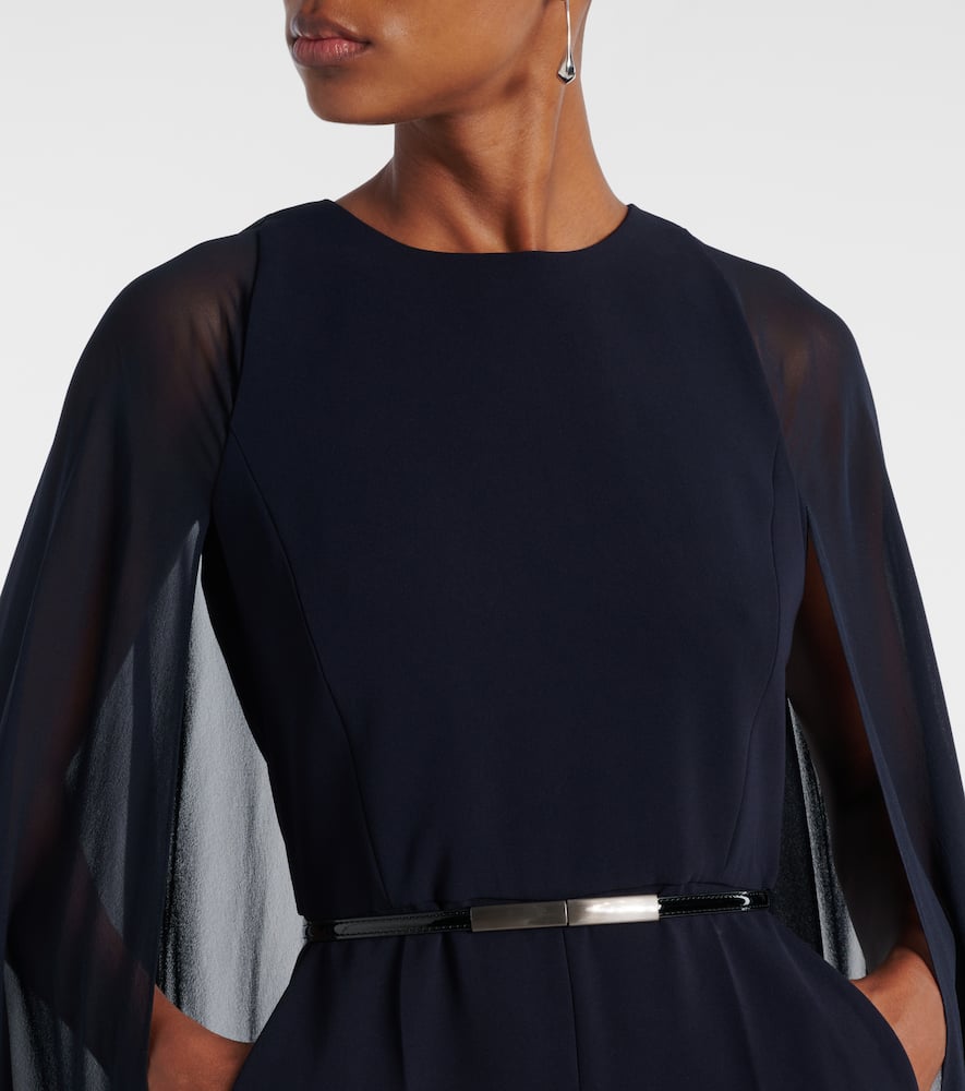 Vertice caped cady jumpsuit