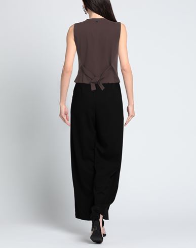 Woman Tailored Vest Brown