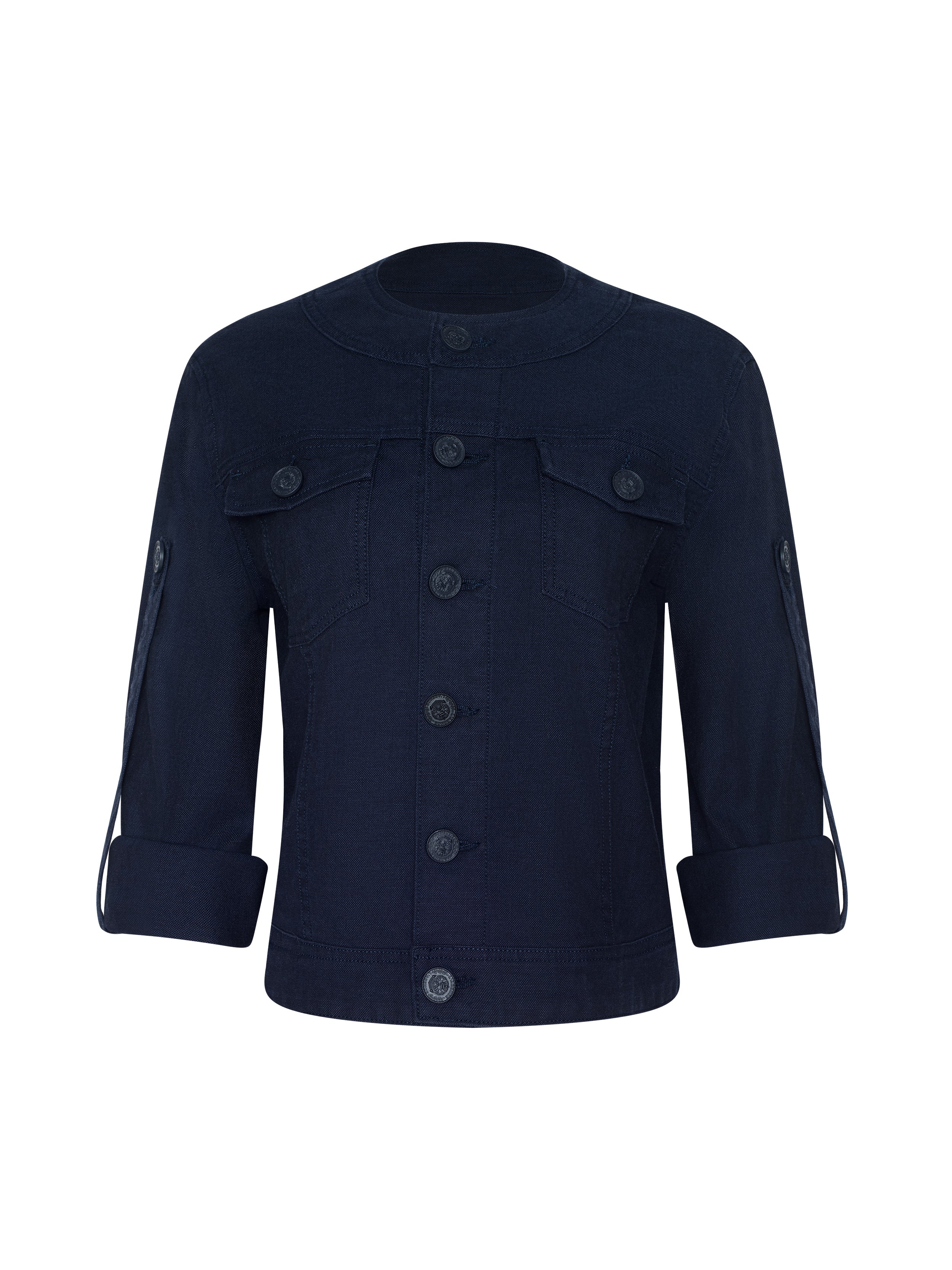 Anouk Jean Jacket In Saturated Blue