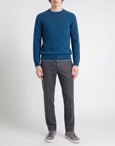Man Sweater Blue Size 36 Virgin Wool, Geelong Wool