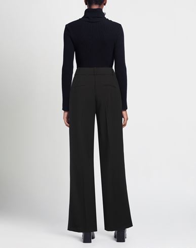 Woman Pants Black Size 4 Recycled polyester, Polyester, Viscose, Elastane