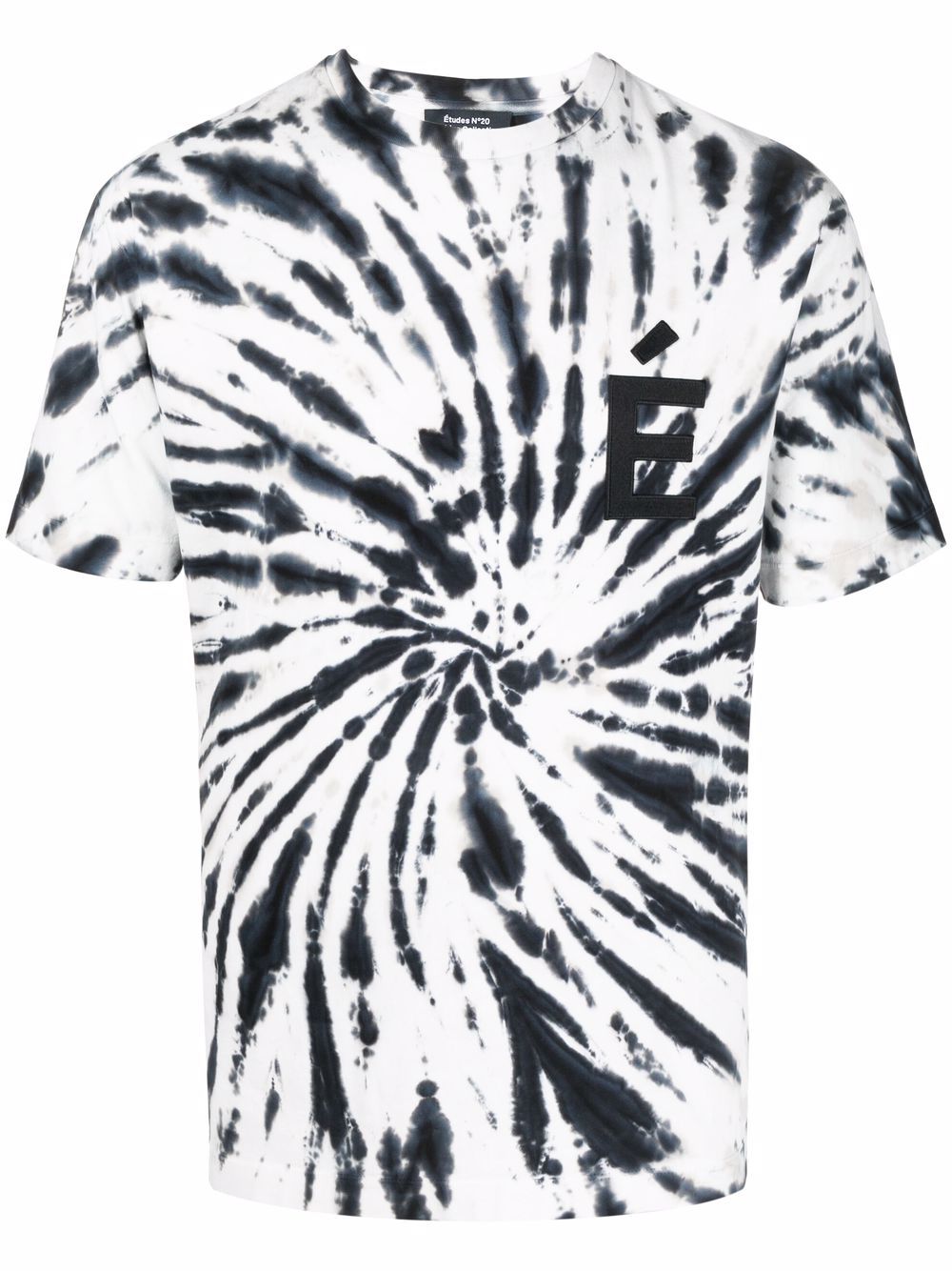 Tie dye-print short-sleeved T-shirt - White