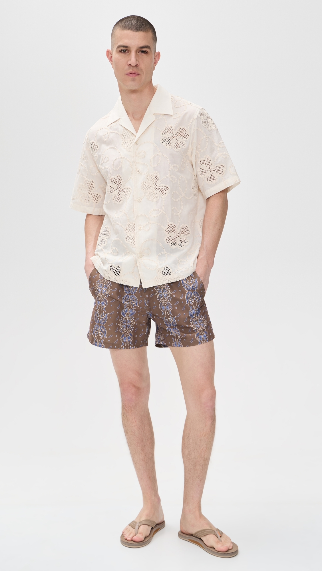Itaca Swim Shorts 4.75 Brown
