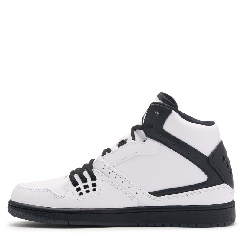 Men's 1 Flight Mid Sneakers (White/Black/Grey)