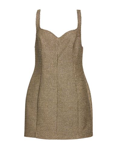 Woman Mini dress Gold Size 10 Polyester, Polyimide, Polyamide, Viscose, Cotton