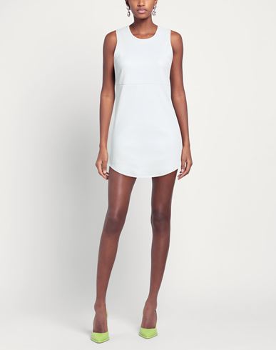 Woman Mini dress White Size M Lambskin