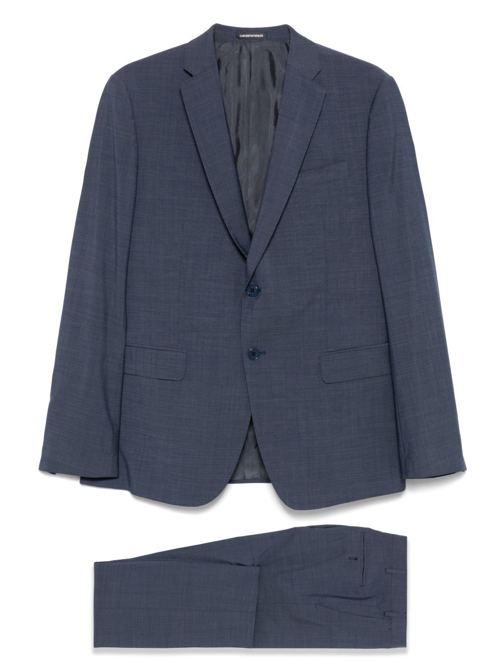 Emporio Armani virgin-wool suit - Blue