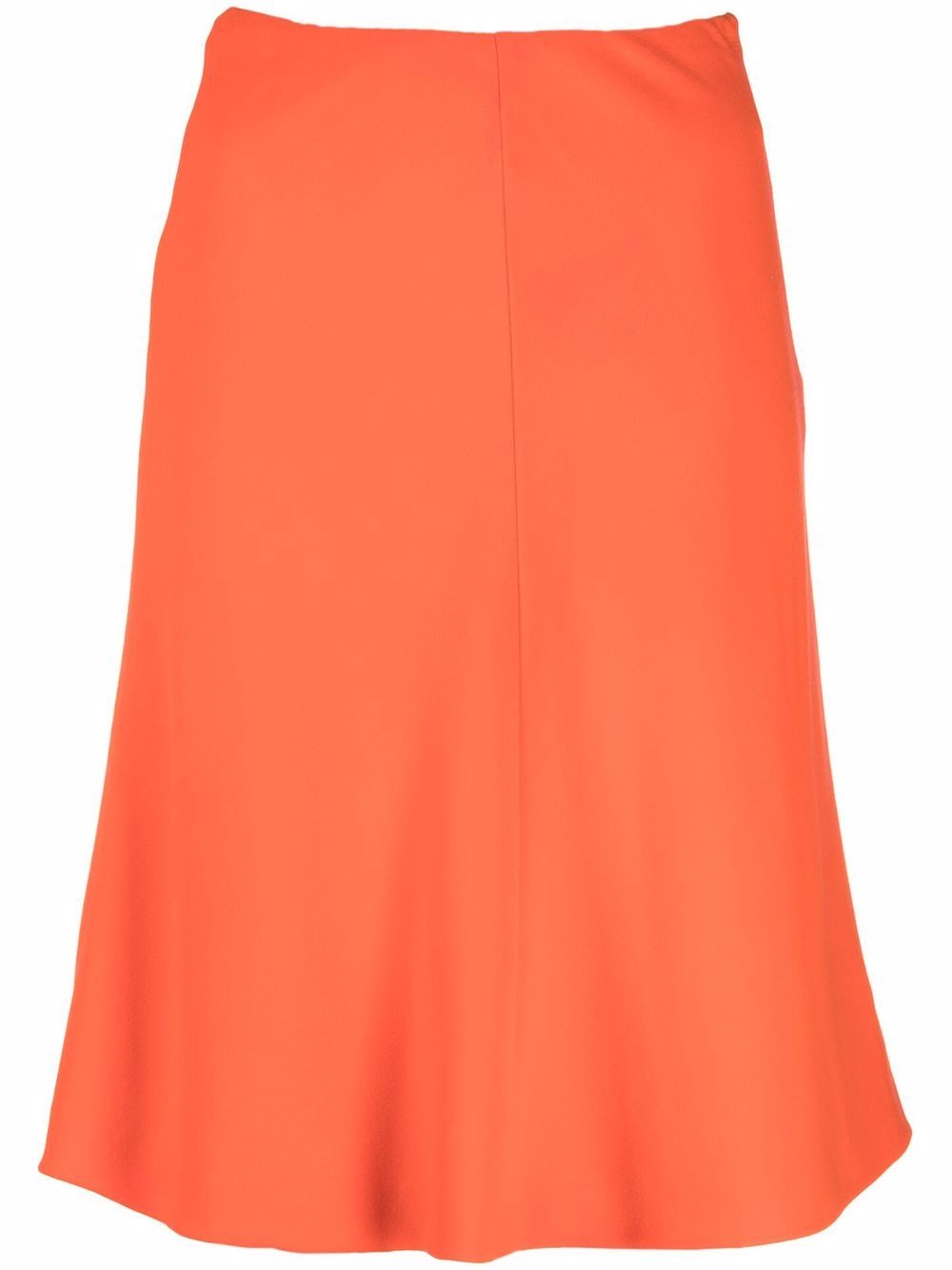 1990s above-the-knee flared hem skirt - Orange
