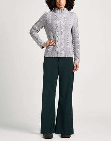 Woman Pants Dark green Size 10 Virgin Wool