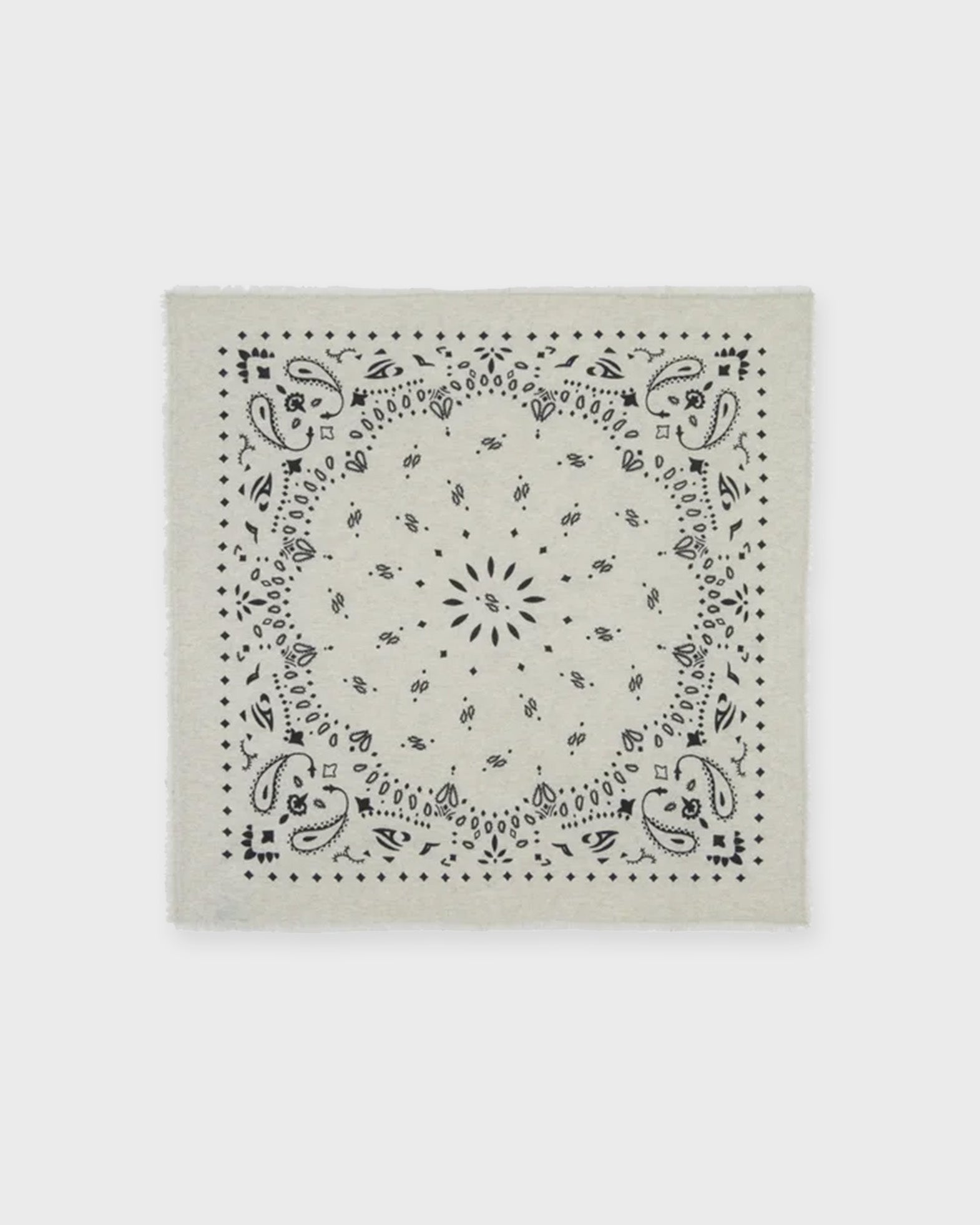 KUJTEN Hachiko Cashmere Bandana Scarf Beige ONESIZE