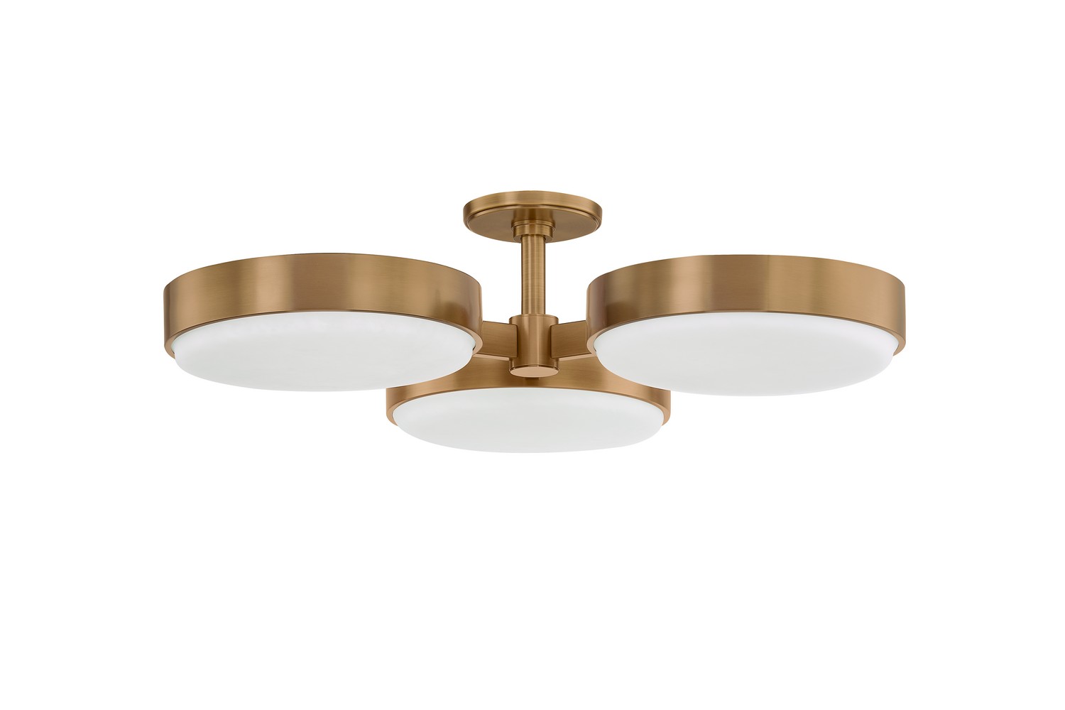 Patina Brass Semi Flush Mount from the Rory Collection
