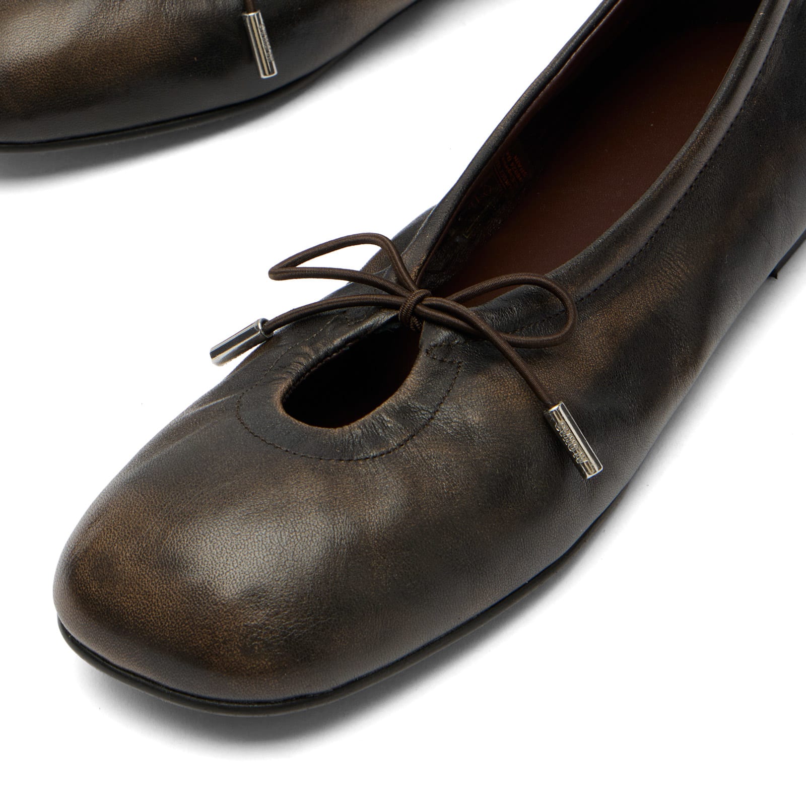 Women's Rosalind Leather Ballet Flats Brushed Brown