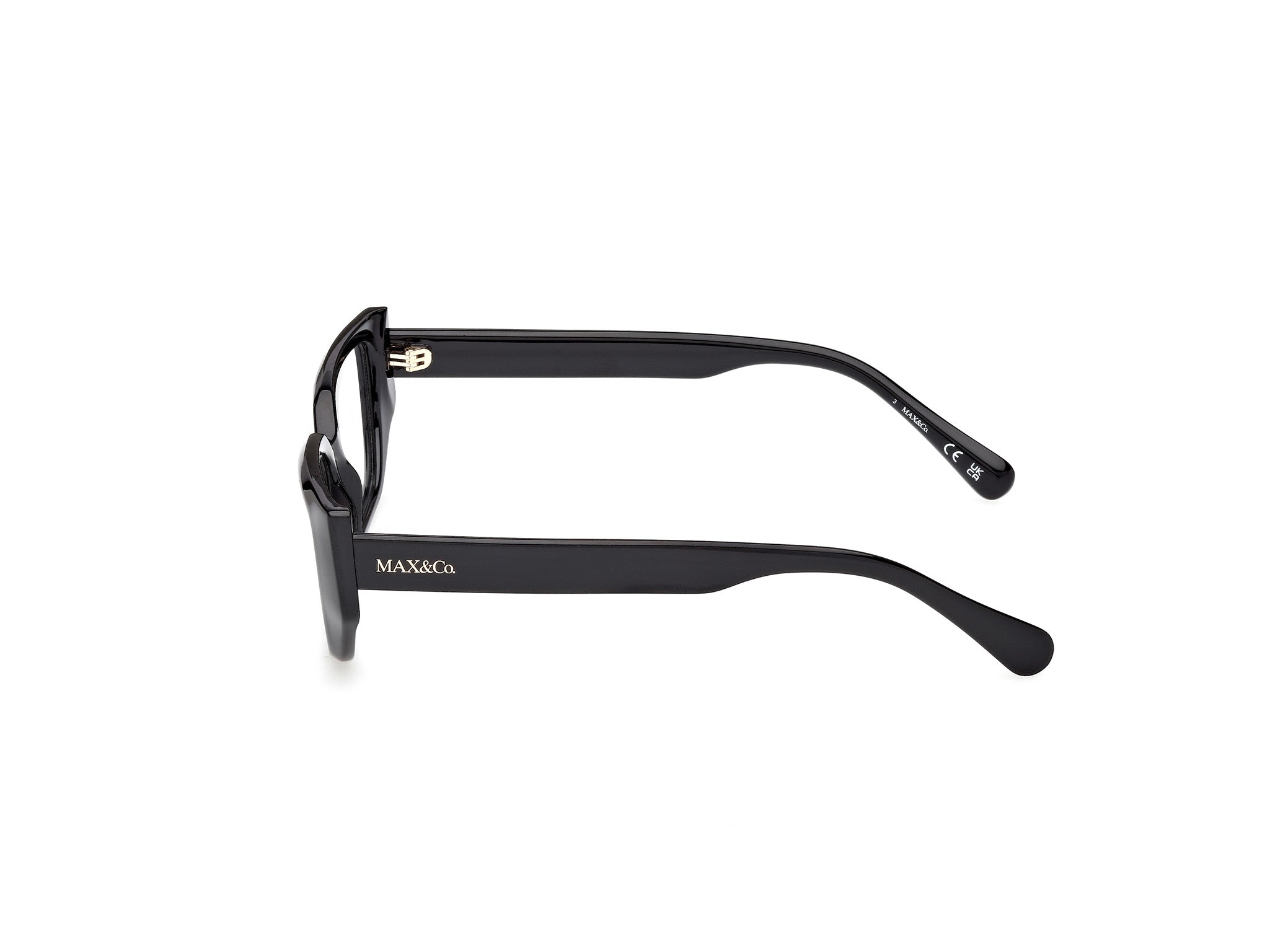 MAX&Co Mujer MAX&Co MO5207 001 Monturas ópticas Inyectado Negro Geométrico Norma