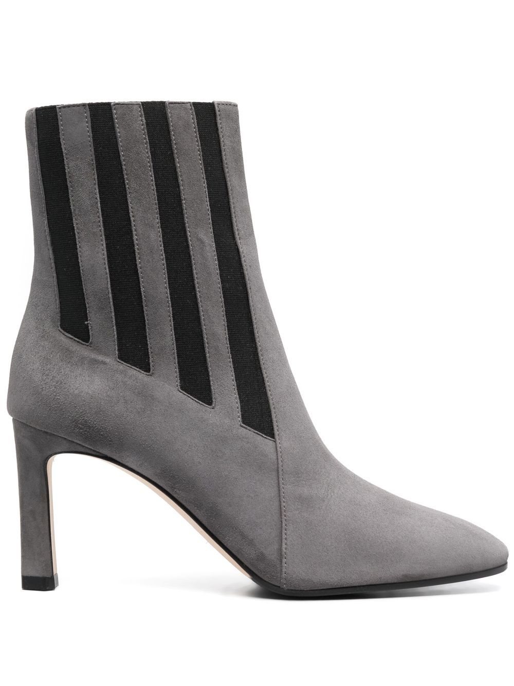 Two-tone suede ankle boots - Grey